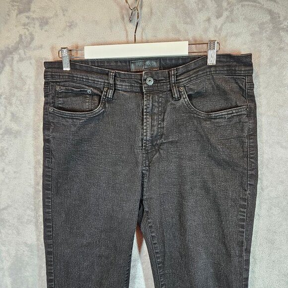 Nickel & Iron Mens Slim Fit Black Denim Jeans Size 36x30 casual hipster stretch - Picture 5 of 14